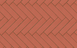 Клинкерная брусчатка Lode Janka красная гладкая, 250*65*45 мм