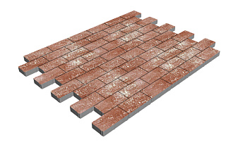 Плитка тротуарная SteinRus Прямоугольник А.6.П.4, гладкая, Порто, 200*100*40 мм