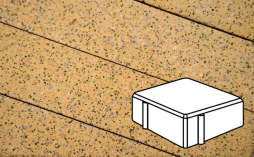 Плитка тротуарная Готика, Granite FINERRO, Квадрат В.1.К.8, Жельтау, 100*100*80 мм