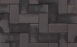 Клинкерная брусчатка Muhr №15 Schwarz-bunt edelglanz, 200*100*40 мм