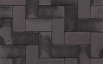 Клинкерная брусчатка Muhr №15 Schwarz-bunt edelglanz, 200*100*40 мм