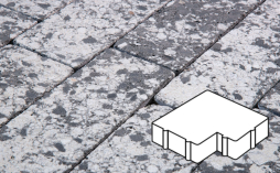 Плитка тротуарная Готика, City Granite FINERRO, Калипсо Б.2.Ф.6, Диорит, 200*200*60 мм