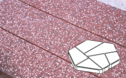Плитка тротуарная Готика, Granite FINO, Полигональ Б.8.Фсм.8, Емельяновский, 893*780*80 мм
