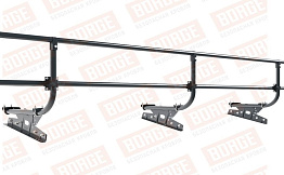 Кровельное ограждение Borge для фальцевой кровли оцинкованное RAL 7016, 300*60 см