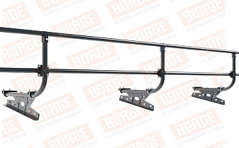 Кровельное ограждение Borge для фальцевой кровли оцинкованное RAL 7016, 300*60 см