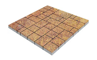Плитка тротуарная SteinRus Инсбрук Альпен Б.7.Псм.6, Native, ColorMix Бромо, толщина 60 мм