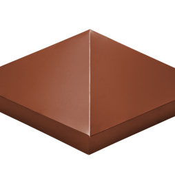 Колпак на столб Grand Line, 0,5 Satin Matt, RAL 8004, 390*390 мм