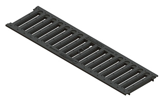 Решетка водоприемная пластиковая Standartpark PolyMax Basic РВ-10.14.50-ПП DN100 щелевая, 498*136*17,6 мм