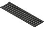 Решетка водоприемная пластиковая Standartpark PolyMax Basic РВ-10.14.50-ПП DN100 щелевая, 498*136*17,6 мм