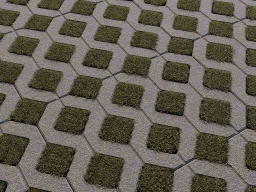 Газонная решетка Б.1.ГР.8 гранит серый, 597*397*80 мм