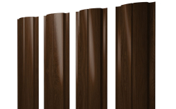 Штакетник Полукруглый Slim Print Elite Choco Wood