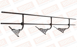 Кровельное ограждение Borge для черепичной кровли оцинкованное RAL 8019, 300*60 см