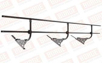 Кровельное ограждение Borge для черепичной кровли оцинкованное RAL 8019, 300*60 см