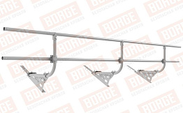 Кровельное ограждение Borge для черепичной кровли оцинкованное RAL 7004, 300*60 см