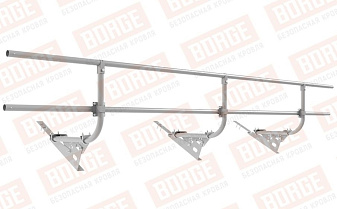Кровельное ограждение Borge для черепичной кровли оцинкованное RAL 7004, 300*60 см