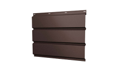 Софит металлический Grand Line без перфорации, сталь 0,5 мм Satin, RAL 8017 шоколад