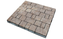 Плитка тротуарная SteinRus Старый город Б.2.Фсм.6, Native, ColorMix Берилл, толщина 60 мм