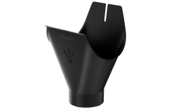 Воронка желоба Aquasystem PE dRain RAL 9005 для системы D 125/90 мм