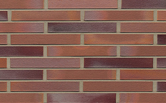 Кирпич клинкерный Muhr 14 Rotblau-bunt гладкий, 290*90*40 мм