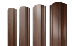 Штакетник Прямоугольный фигурный Print Elite Choco Wood