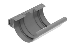 Соединитель желоба BRAAS, 150/100 мм, ПВХ, графит