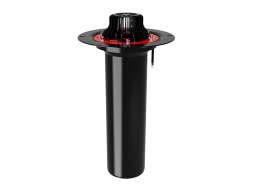 Воронка кровельная с металлическим обжимным фланцем с обогревом FACHMANN VMO 160x450