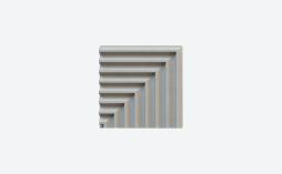 3D-плитка ARCHITECTILES Asperitas, № 2 Dos, серый, 120*120*15 мм