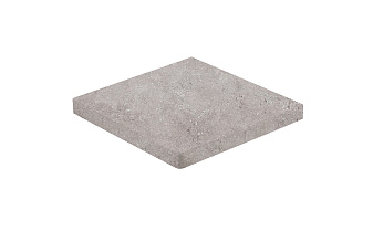 Клинкерная ступень прямоугольная угловая Loftstufe Stroeher Gravel Blend 962 grey, 340х340х35х11 мм