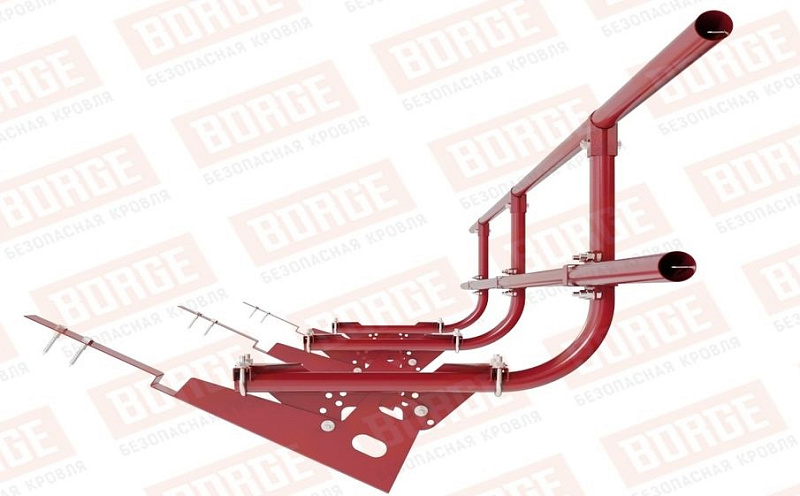 Кровельное ограждение Borge для черепичной кровли оцинкованное RAL 3003, 300*60 см
