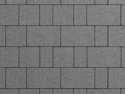 Плитка тротуарная Старый город Б.1.Фсм.8 гранит серый, комплект 3 шт, толщина 80 мм