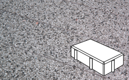 Плитка тротуарная Готика, Granite FINERRO, Брусчатка В.2.П.10/Г.2.П.10, Белла Уайт, 200*100*100 мм