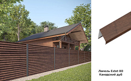 Забор-жалюзи Aquasystem Printech, Estet 80, Канадский дуб, гладкая