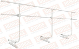 Кровельное ограждение Borge для фальцевой кровли оцинкованное RAL 9003, 300*120 см