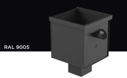 Сливная корзина Galeco для квадратной трубы D 80 мм, RAL 9005