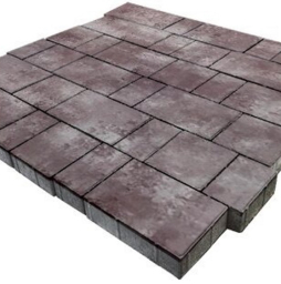 Плитка тротуарная SteinRus Бельпассо А.23(М).Псм.4, гладкая, ColorMix Мокко, толщина 40 мм