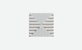 3D-плитка ARCHITECTILES Asperitas, № 4 Cuatro, белый, 120*120*15 мм