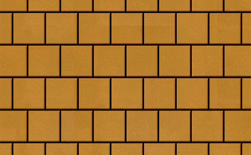 Плитка тротуарная SteinRus Армор В.2.К.8, гладкая, желтый, 100*100*80 мм