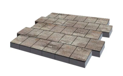 Плитка тротуарная SteinRus Валенсия Б.3.К.8 Native, ColorMix Берилл, 300*300*80 мм