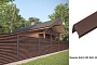 Забор-жалюзи Aquasystem PE RoofTop Шелк, Estet 80, RAL 8017, гладкая