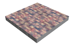 Плитка тротуарная SteinRus Грас Б.4.П.8, гладкая, Оригон, 400*200*80 мм