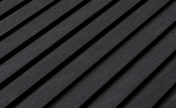 Реечная фасадная панель CM Wall Black wood 3000*219*26 мм