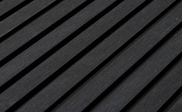 Реечная фасадная панель CM Wall Black wood 3000*219*26 мм
