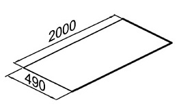 Плоский лист Gerard Bark, 2000*450 мм