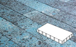 Плитка тротуарная Готика, City Granite FINO, Плита Б.6.П.6, Азул Бахия, 600*300*60 мм