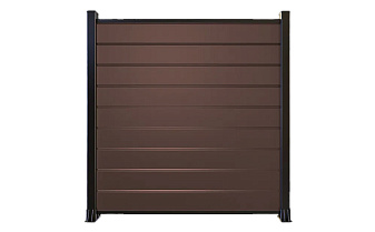 Комбинированная заборная система Polivan Group JIMBARAN № 3, светло-коричневый, 1900*1750 мм
