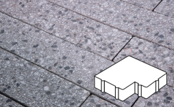 Плитка тротуарная Готика, Granite FINERRO, Калипсо Б.2.Ф.6, Галенит, 200*200*60 мм