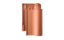 Керамическая черепица рядовая ERLUS Е 58 SL натуральный красный