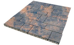 Плитка тротуарная SteinRus Инсбрук Тироль Б.4.Псм.6 Native, ColorMix Айвори, толщина 60 мм