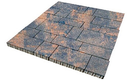 Плитка тротуарная SteinRus Инсбрук Тироль Б.4.Псм.6 Native, ColorMix Айвори, толщина 60 мм