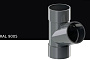 Тройник 67 градусов KROP PVC для системы D 75/63 мм, RAL 9005
